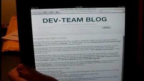 Spirit Jailbreak for 3.1.3/3.1.2/3.2 iPad iPhone iPod Touch!