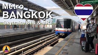 Métro de Bangkok, composé du Skytrain (BTS), du Mass Rapid Transit (MRT)  #metrodebangkok #bangkok screenshot 2