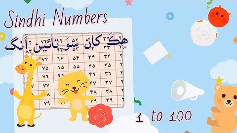 1 to 100 Numbers in Sindhi
