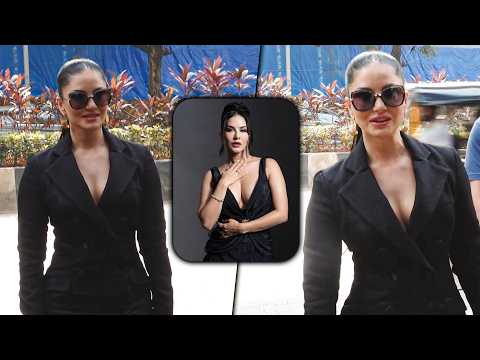 Sunny Leone Stuns In An All-Black Look! Serving Cuteness With A Dash Of Hotness! #sunnyleone