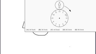 AMC 10A 2015 Problem 14 (Clock)
