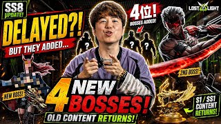 SS8 Update (Delayed) Leak: 4 New Bosses + Old Content Returning – Lost Light