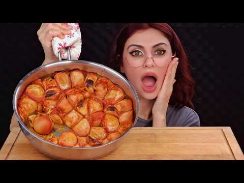 جربت آكل الدولمه اليونانية بالجبنه البصل المحشو على الطريقة اليونانية سالانتورماسي 