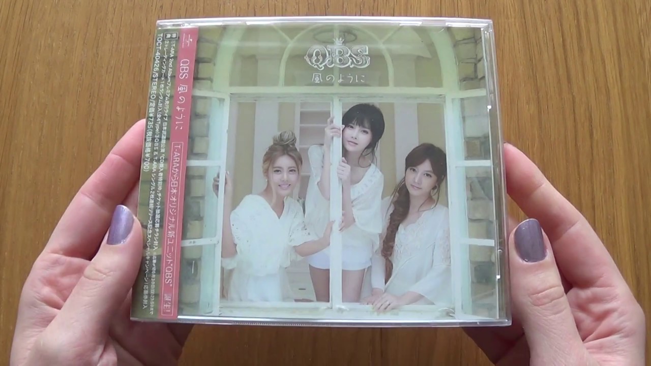 QBS/キュービーエス/T-ARA/ティアラ/風のように/CD DVD Unboxing T-ARA QBS 1st Japanese Single Album Kaze no Youni