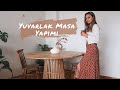 YUVARLAK YEMEK MASASI | Ahşap Yuvarlak Masa Yapımı | Round Dining Table