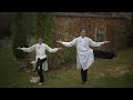 Wudang ba duan jin eight brocades qi gong  training routine tutorial  with milo the cat