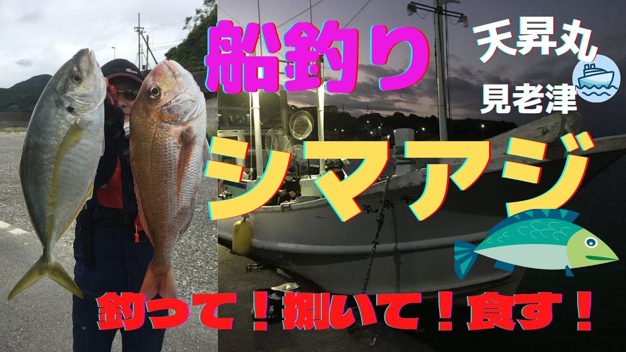【船釣り】和歌山県見老津でシマアジ🐟を釣って❗捌いて❗食す❗
