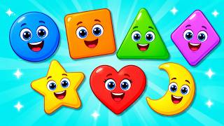 Learn Shapes with Real Life Objects for Kids | Circle, Square, Triangle & More! | Kids FunToon