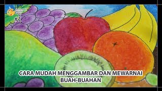 Mewarnai Buah Buahan Dengan Crayon