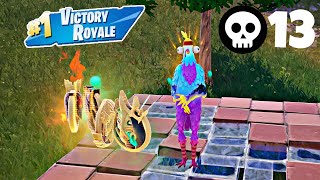13 Elimination Solo Victory All 4 Medallions (Fortnite Chapter 5 Season 2) Ps5 Controller 120 FPS