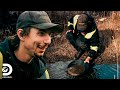 Parker Schnabel halla prometedor terreno rico en oro | Fiebre del Oro | Discovery En Español