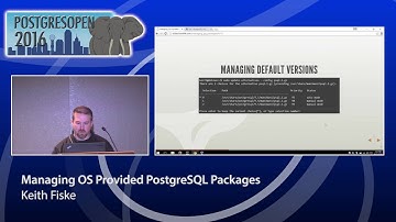 Postgres Open 2016 - Managing OS Provided PostgreSQL Packages