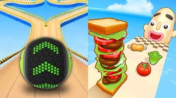 Going Balls + Sandwich Runner - All Level Gameplay Android,iOS - NEW MOD APK MEGA UPDATE GAMEPLAY