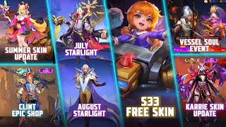 SUMMER SKIN UPDATE, CLINT EPIC SHOP, ESTES & XAVIER STARLIGHT, KARRIE SKIN UPDATE, KADITA AND MORE