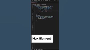 Find Max element #shorts #youtubeshorts #java #programming #coding