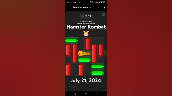 Hamster Kombat Mini Game - July 21, 2024