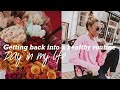 Vlog || Getting back into a healthy routine + What I eat in a day + Galentines + Mini hauls
