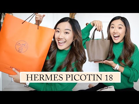 HERMES (Mauve Sylvestre) PICOTIN LOCK 18 BAG UNBOXING 🎀 