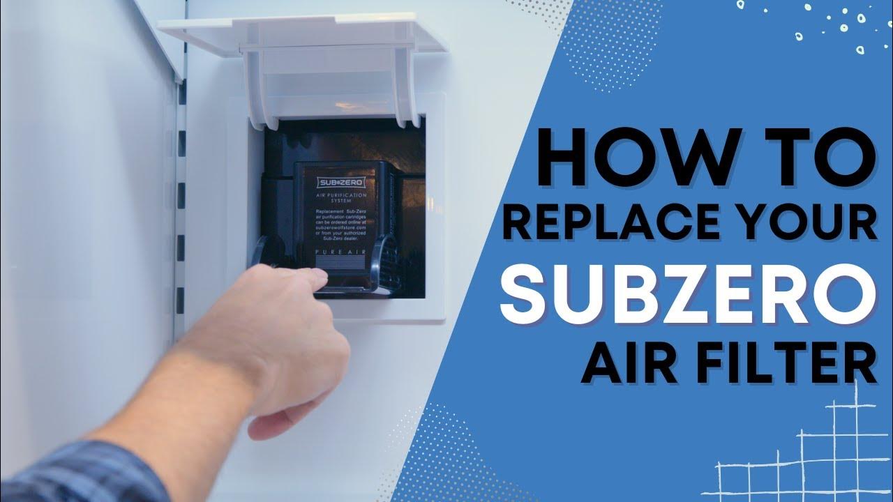 How To Replace Your SubZero Refrigerator Air Filter DEC3650 YouTube