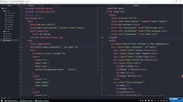 Learn Pugjs in Arabic #18   Inheritance And How To Use Block