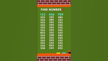 Can You Find the number in 5 Seconds? 🧠 | NO.2 #shorts #eyetest #mindgames #iqtest #fun #quiz