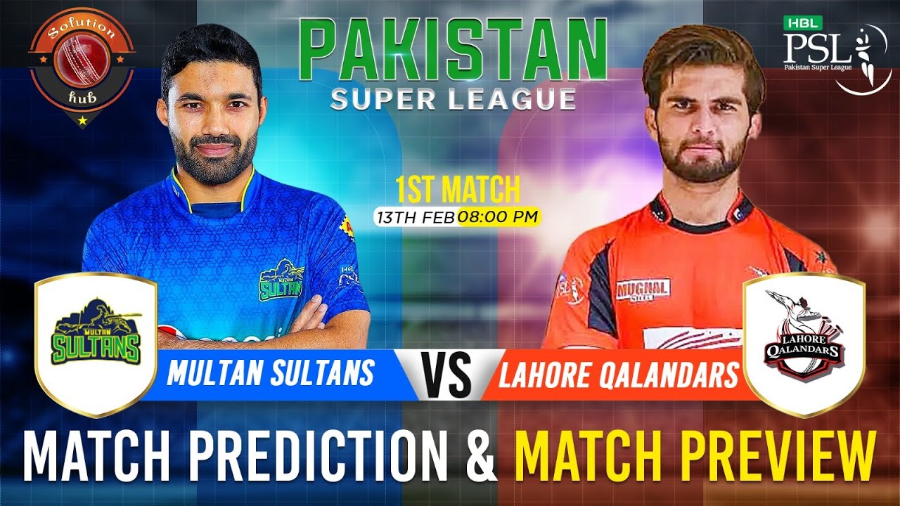 PSL Live Commentary Multan Sultans vs Lahore Qalanders- MUL vs LAH PSL Match Today