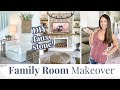 DIY LIVING ROOM MAKEOVER | DECORATING IDEAS | DIY FAUX STONE WALL