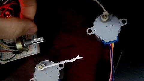 Teste dois motores de passo + arduino