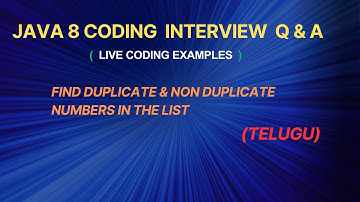 find duplicate  & non duplicate numbers in list using java 8