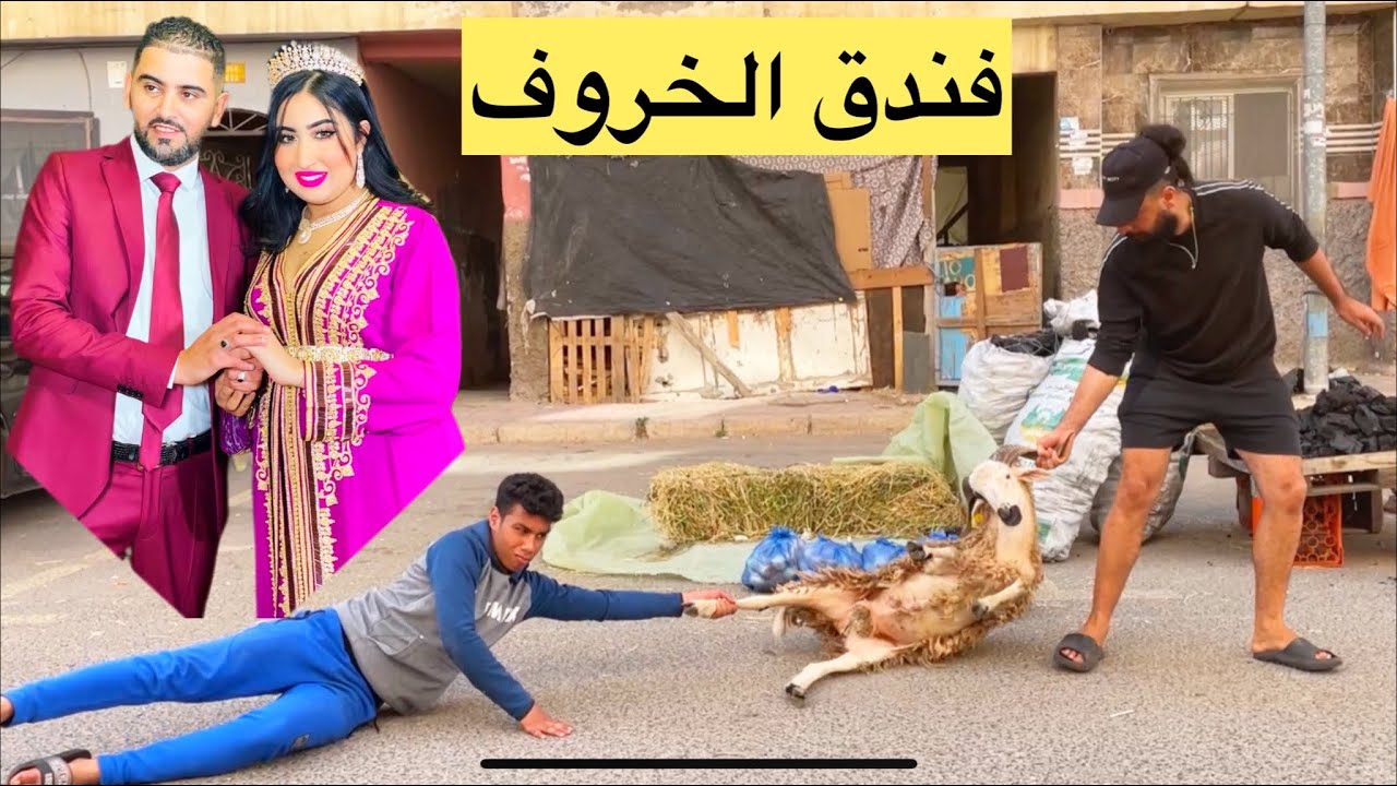 كتعيق على صحباتها بحولي 🐑 وحطاتو  عند فندق الخروف…لكن نهار لعيد 🙀 صدمة