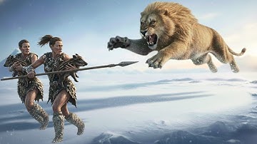 Life 1.3 M Years Ago: Early Humans & Pig Ancestors VS Cave Lion Ancestors – The Deadliest Encounter