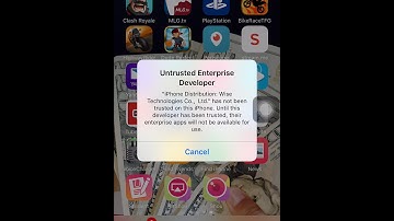 How to trust "Untrusted Enterprise Developer" Apps IOS 9 "AirShou" and IOS 7-8 "Shou