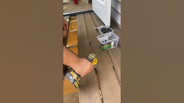 Proper Trex deck board installation — strong, clean, and built to last! 🔨🌿#build #construction