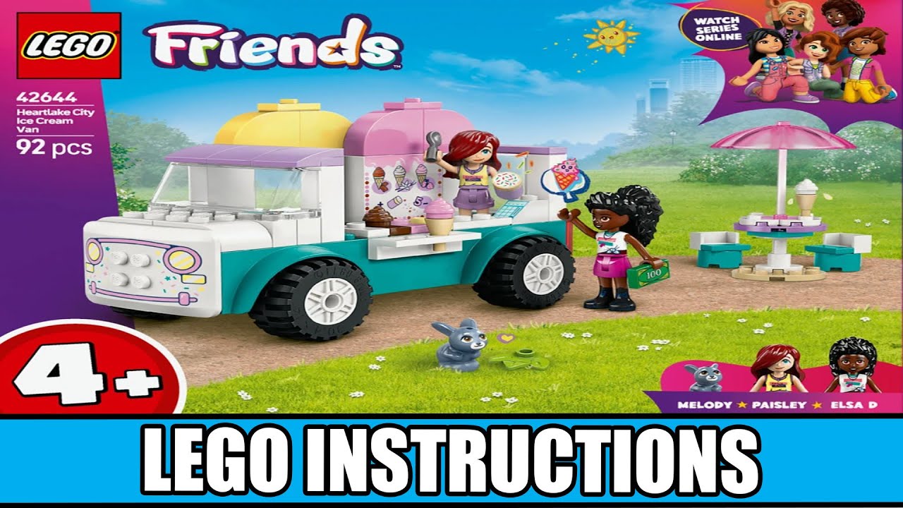 Friends - Heartlake City Ice Cream Truck - Traffic LEGO instructions