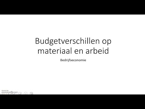 Video: Verschil Tussen Kostenberekening En Budgettering