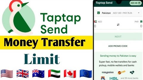 What is the limit for taptap send money transfer? Taptap Send Money Transfer Limit