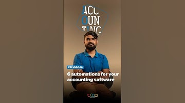 6 Automations for your accounting software #accounting101