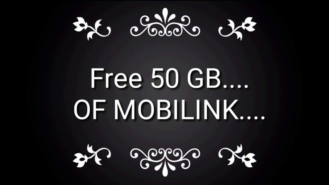 50 GB OF MOBILINK JAZZ FREE FOR 30 DAYS....