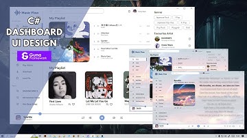 UI Design Music Player Application - Winform C# Guna Framework