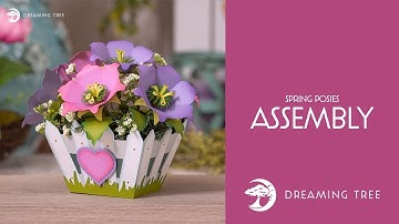 Spring Posies SVG - Assembly Tutorial (For Cricut, Silhouette, and ScanNCut)