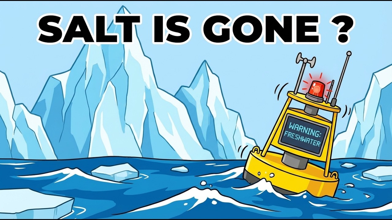 В Северной Атлантике зафиксировано резкое снижение солености.