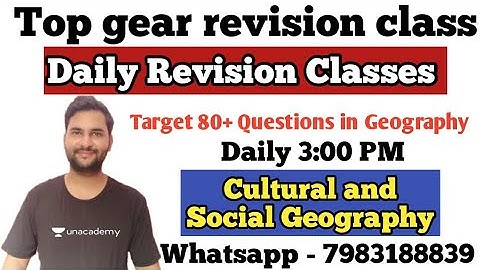 NTA UGC NET 2021 | Revision Class 2 | Social Geography Revision Class 2 | By Ankit Sir | 3:00PM