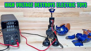 ⚡ I connected high voltage to electronic toys. Survival toys under high voltage