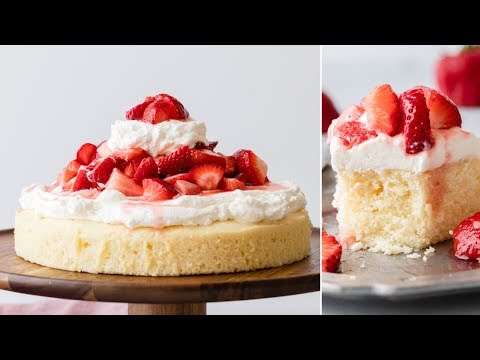 Strawberry Shortcake Cake - Baked by an Introvert