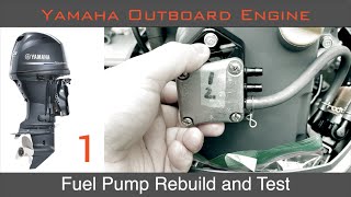 Yamaha 4 Stroke Outboard Engine Carb Rebuild Series - Fuel Pump Rebuild and Test
