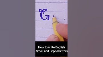English small and capital letters practice
