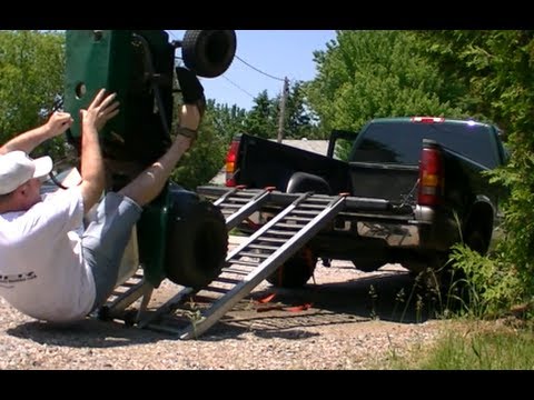 How NOT to load your lawn tractor FAIL