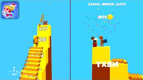 Stair Run New - All Levels Gameplay Android, iOS (Levels 1 - 15)