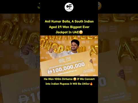 Anil Kumar Bolla Won Jackpot In UAE Money Youtubeshorts Ambani