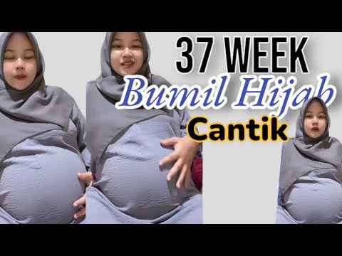 hamil tua‼️temenin bumil hijab cantik live,udah 37 week moga lahiran lancar,sambil elus perut bumil